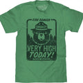 Smokey Bear "Fire Danger Very High" Big Tall Green T-Shirts