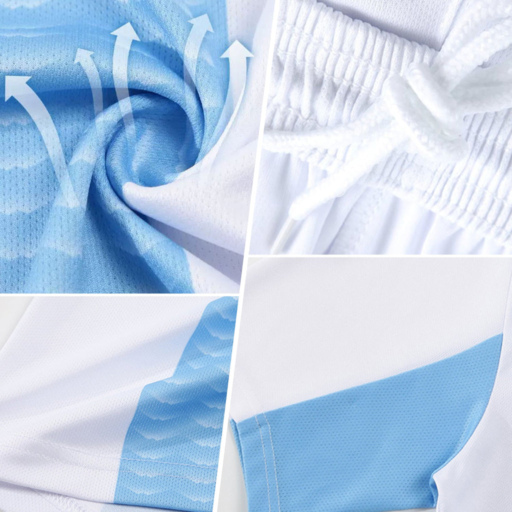 Custom Figure White Royal-Yellow Fluid Art Splash Sublimation Soccer Uniform Jersey
