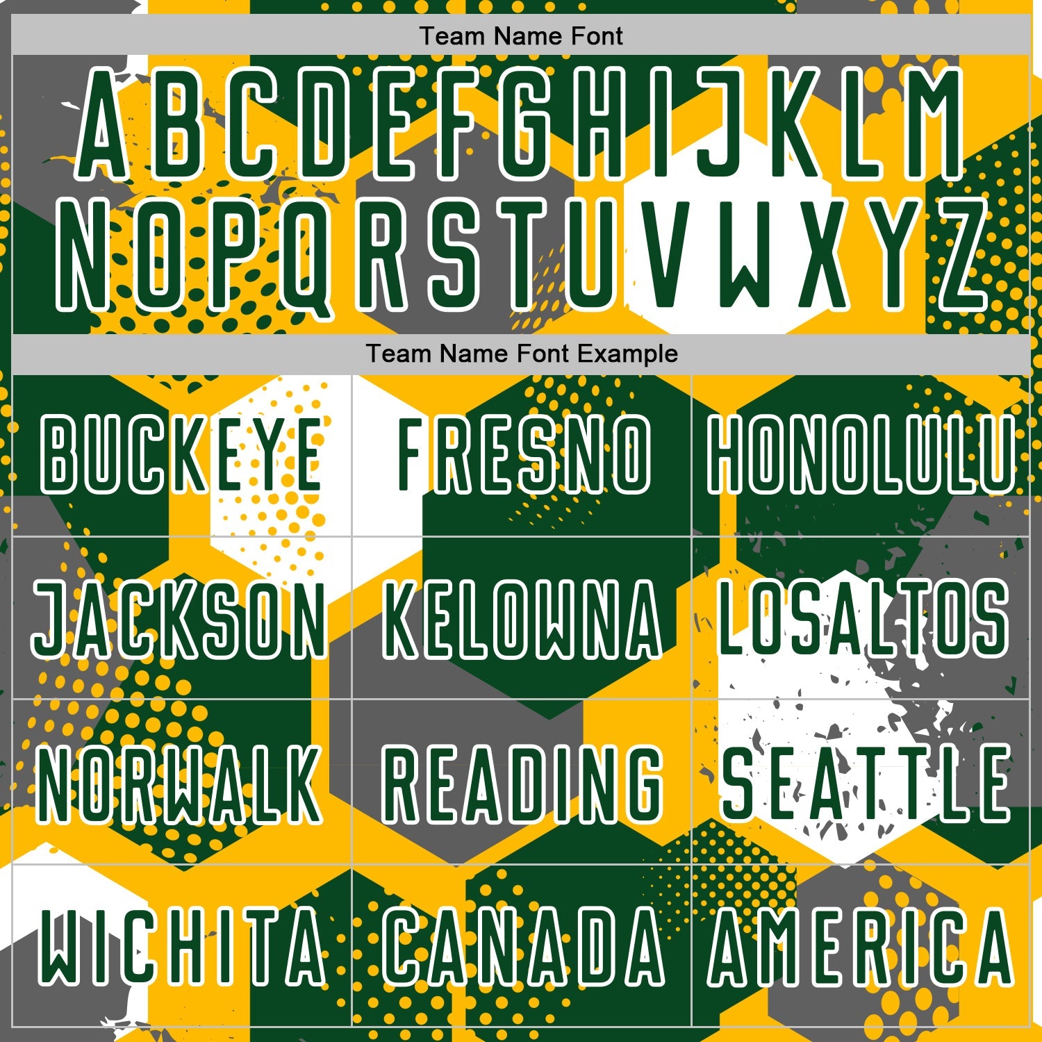 Custom Gold Green-White Geometric Shape Sublimation Soccer Uniform Jersey