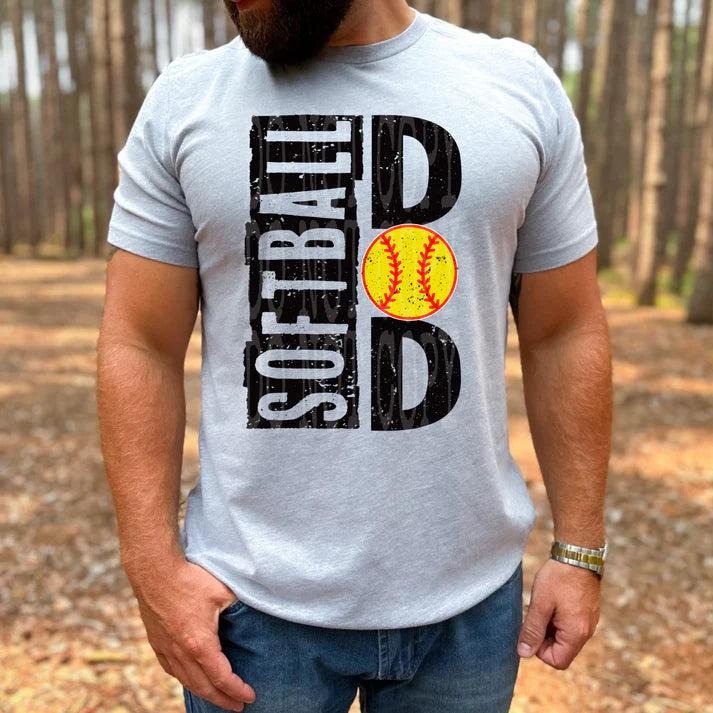 Softball Dad DTF Transfers THIS IS NOT SHIRT T-Shirts