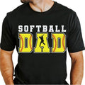 Softball Dad Shirt Softball Daddy Retro Sports Dad Softball Shirt T-Shirts