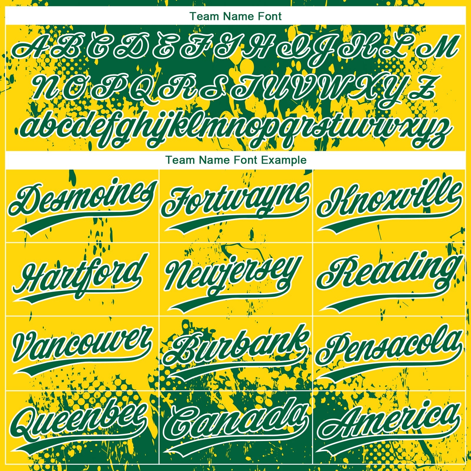 Custom Gold Green-White 3D Pattern Two-Button Unisex Softball Jersey