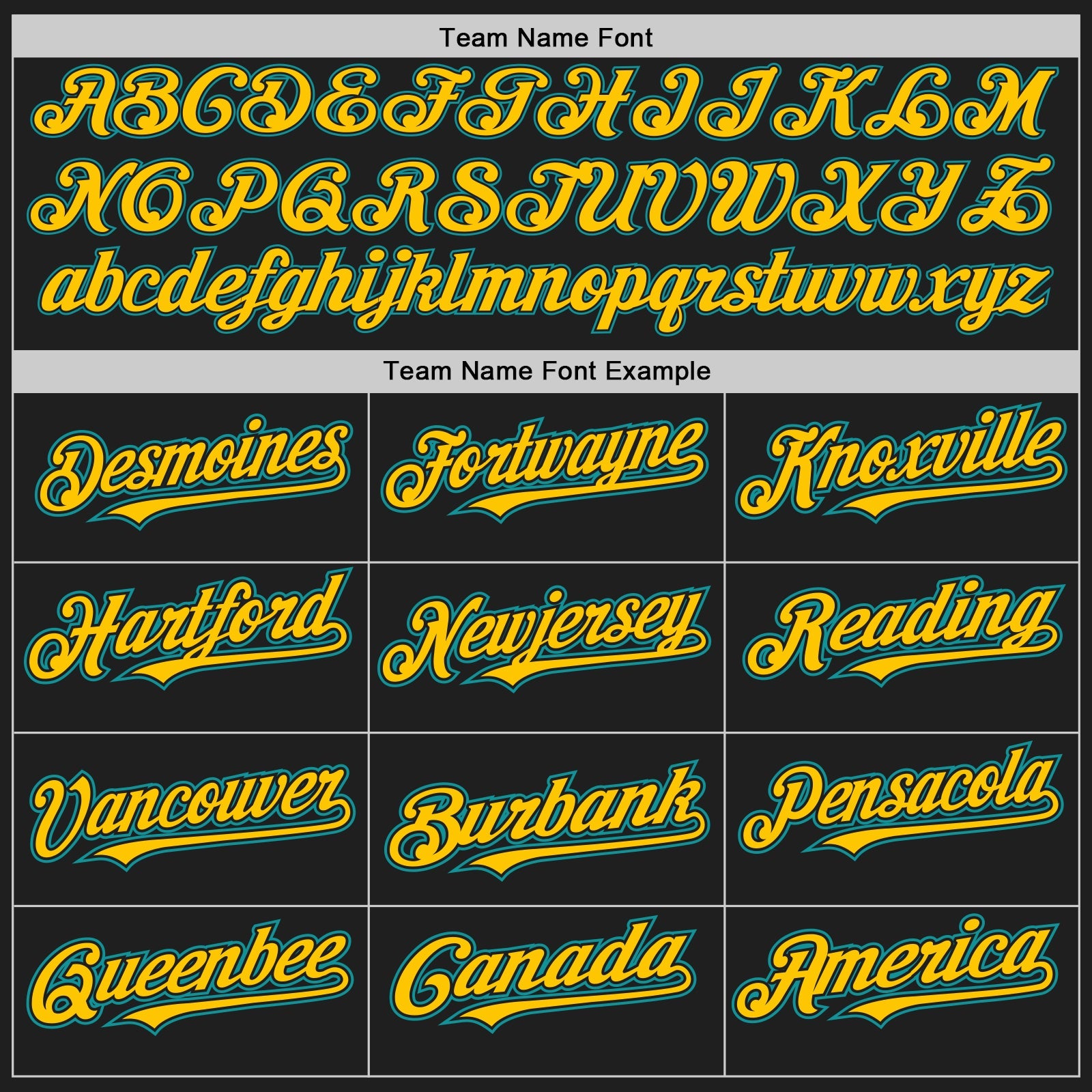 Custom Black Teal Pinstripe Yellow Two-Button Unisex Softball Jersey
