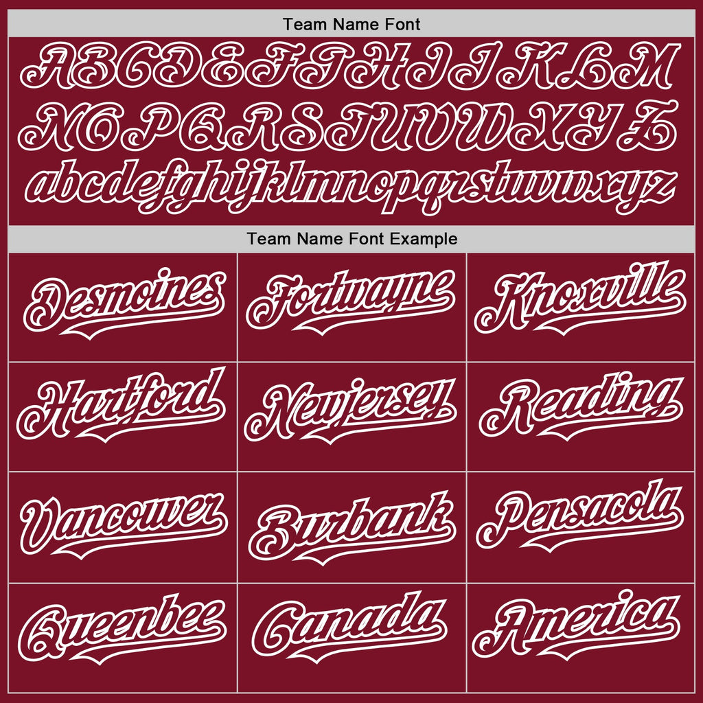 Custom Crimson White Pinstripe White Two-Button Unisex Softball Jersey