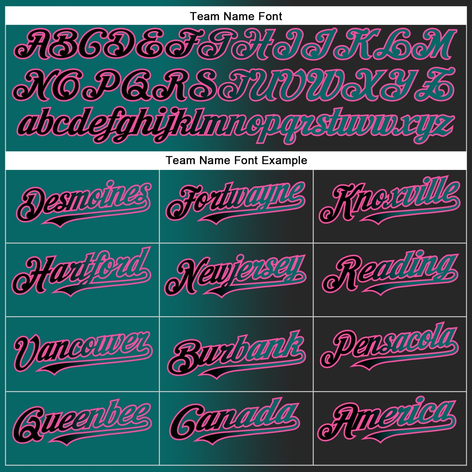 Custom Black Teal-Pink Gradient Fashion Two-Button Unisex Softball Jersey