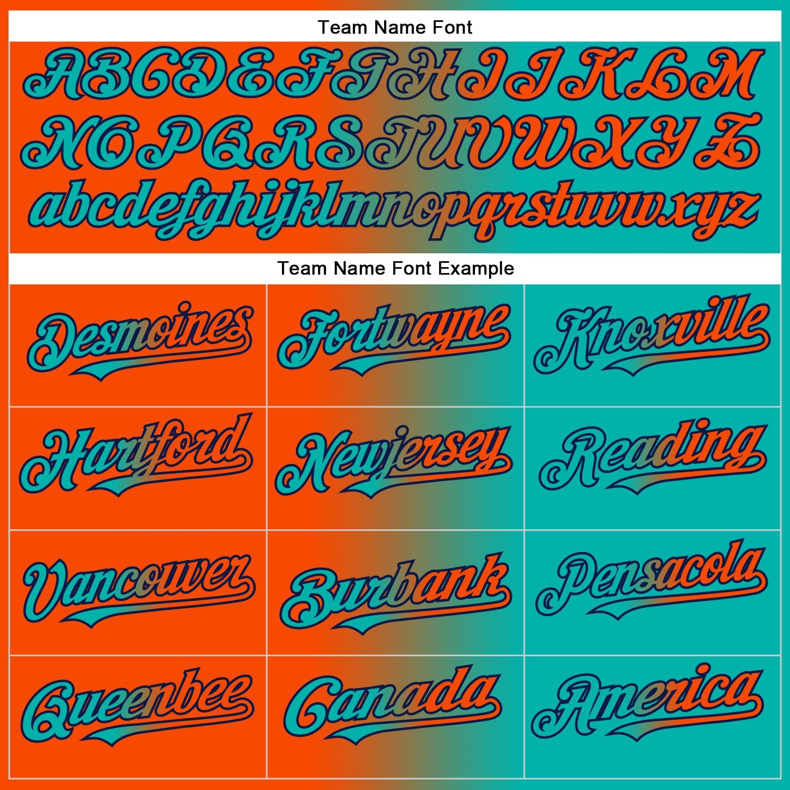 Custom Aqua Orange-Navy Gradient Fashion Two-Button Unisex Softball Jersey