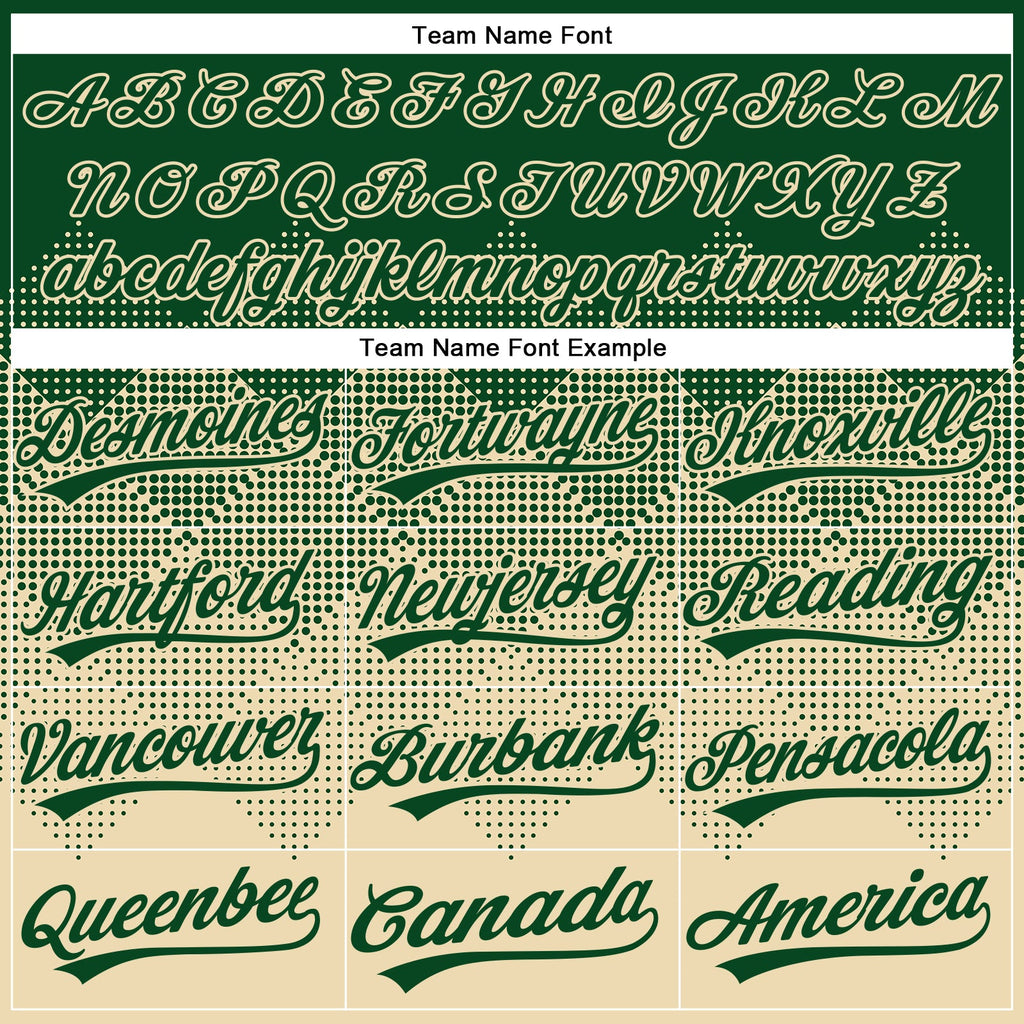 Custom Green Cream 3D Gradient Square Shape Two-Button Unisex Softball Jersey