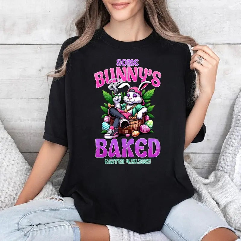 Some Bunny Happy 420 Easter Funny Smoking Easter Bunny T-Shirts