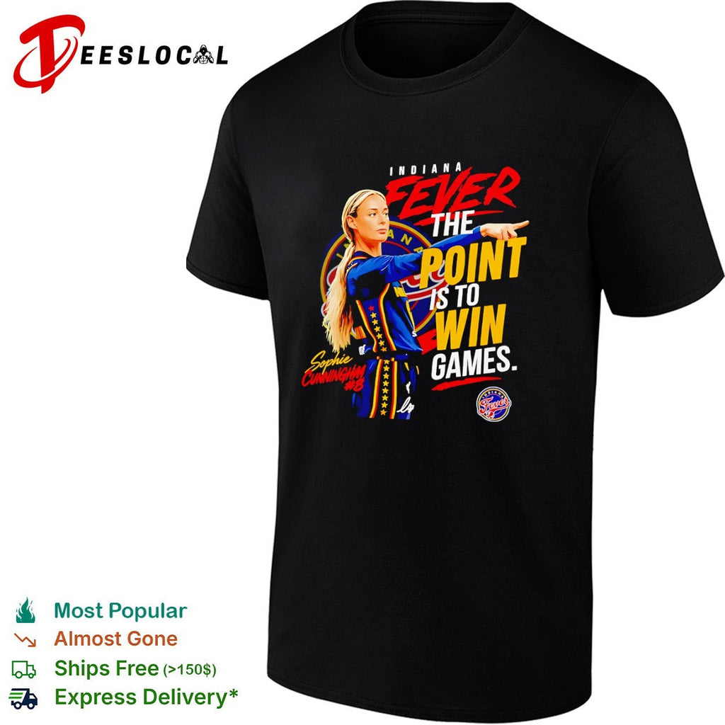 Sophie Cunningham Indiana Fever Point Win Games Wnba Basketball Tee (1)