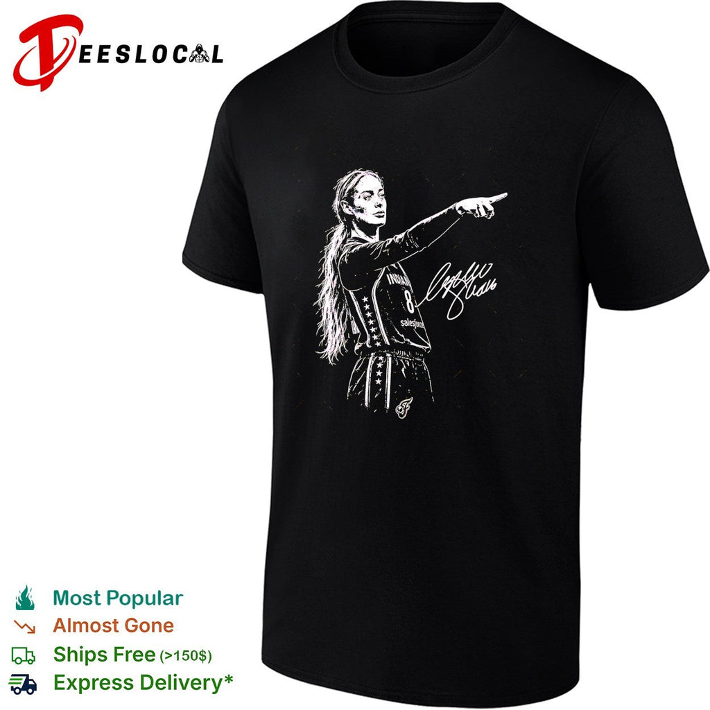 Sophie Cunningham Indiana Fever Pointing Sketch Tee Unisex T-shirt, Sweatshirt, Hoodie (1)