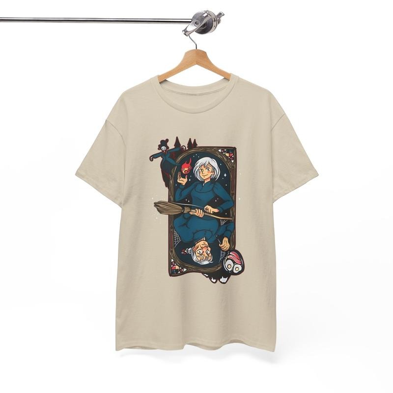 Sophie Calcifer Howls Moving Castle Ghibli Shirt Hayao Miyazaki Studio Ghibli Anime Howls Moving Castle Shirt T-Shirts