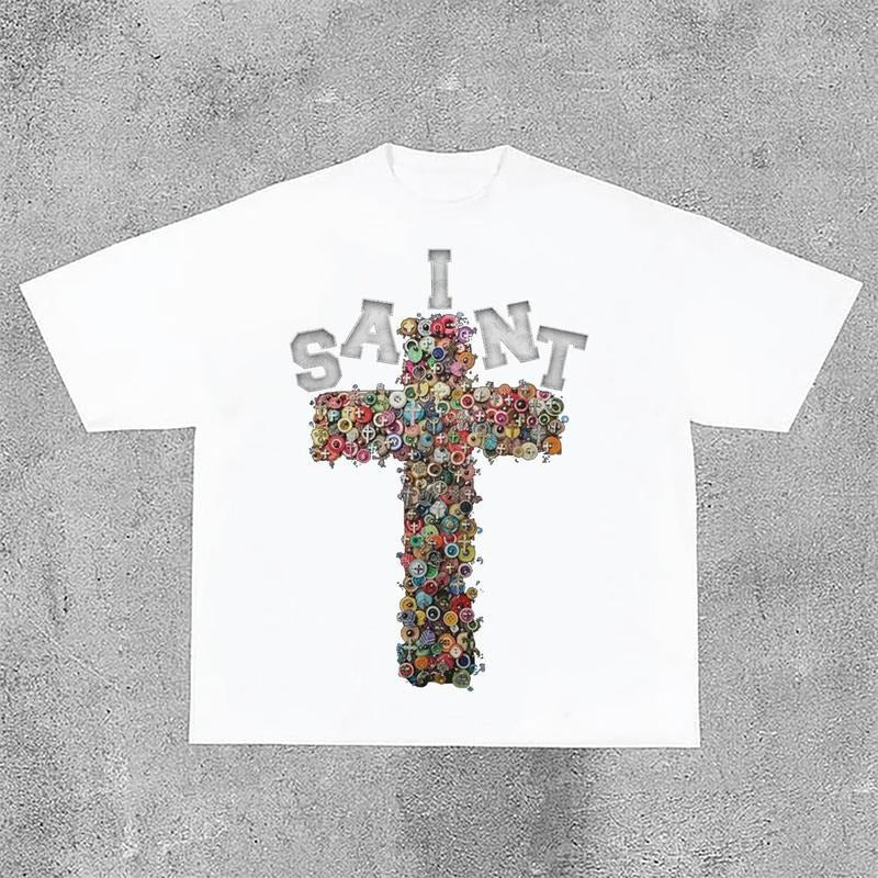 Sopula Vintage Saint Cross Printed Unisex T-shirt, Sweatshirt, Hoodie (1)