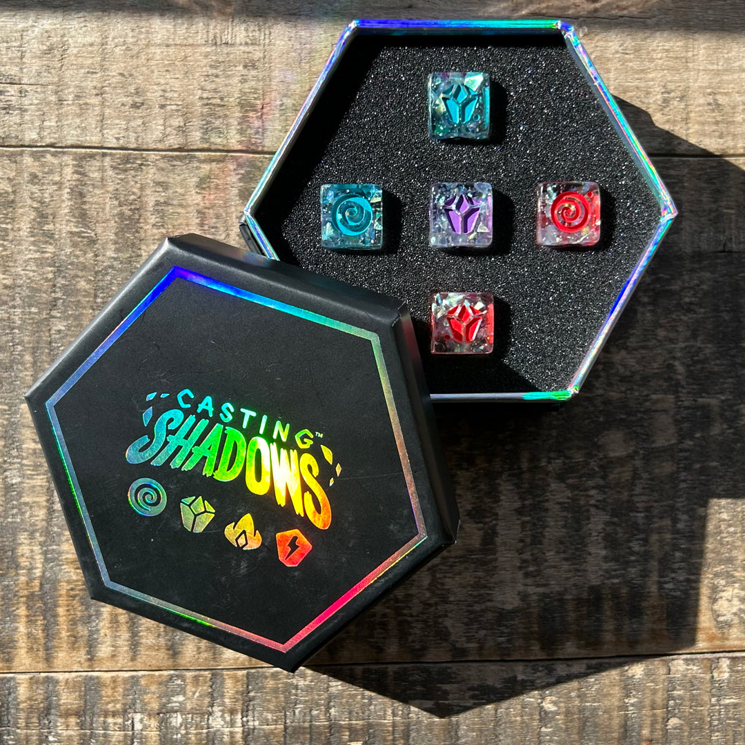 Casting Shadows: Sparkle Core Resource Dice Set