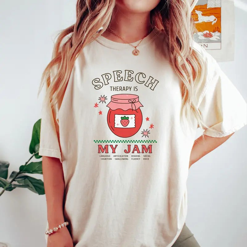 Speech Therapy Shirt Slp Shirt Slp Slp Shirts Speech Slp Speech Language Pathologist Shirt Speech Pathology Shirt Casual Cotton T-Shirts