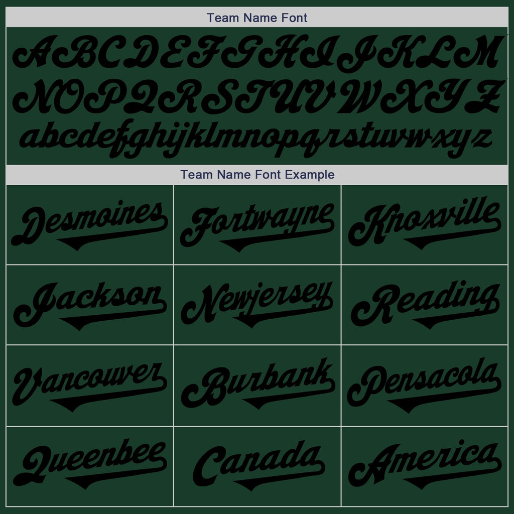 Custom Green Black-White Authentic Split Fashion Baseball Jersey