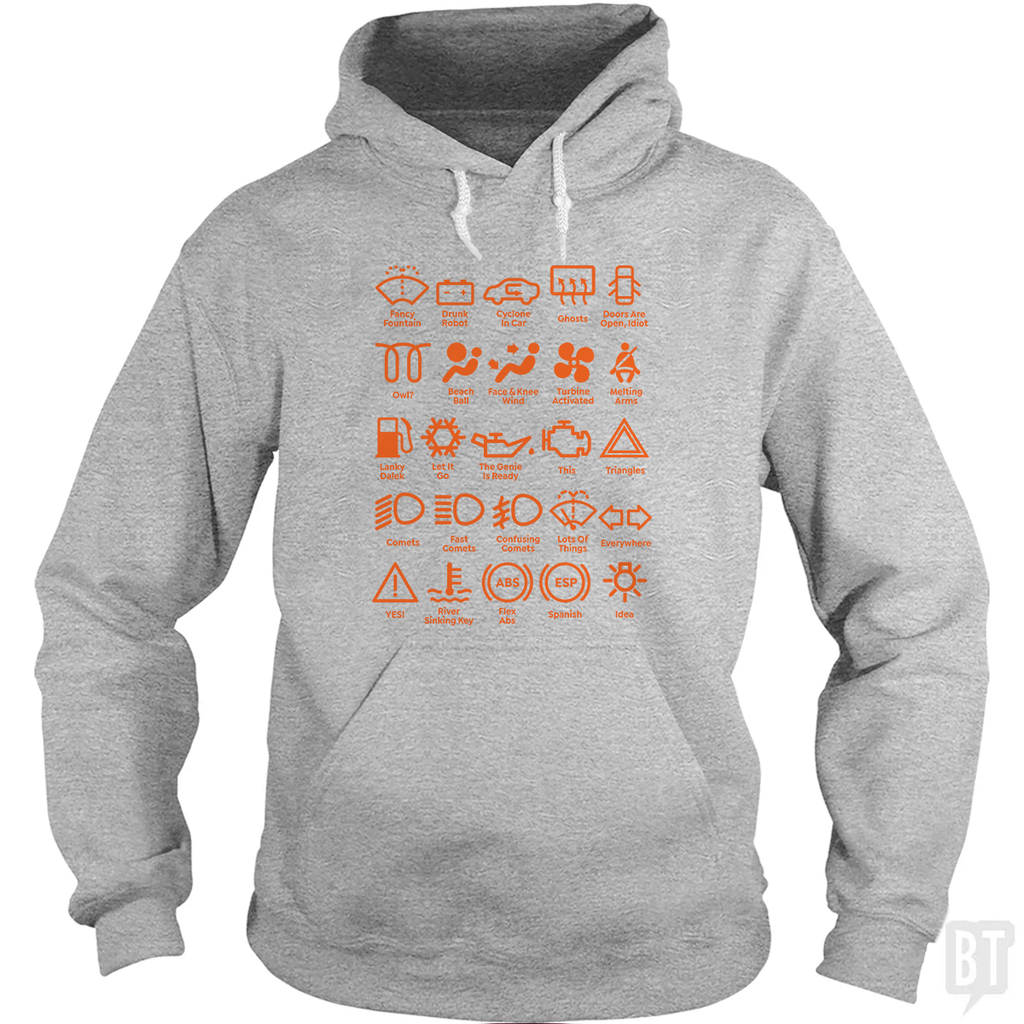 Car Dashboard Lights Hoodie