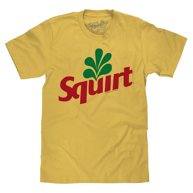 Squirt Grapefruit Soda Logo Banana Yellow T-Shirts