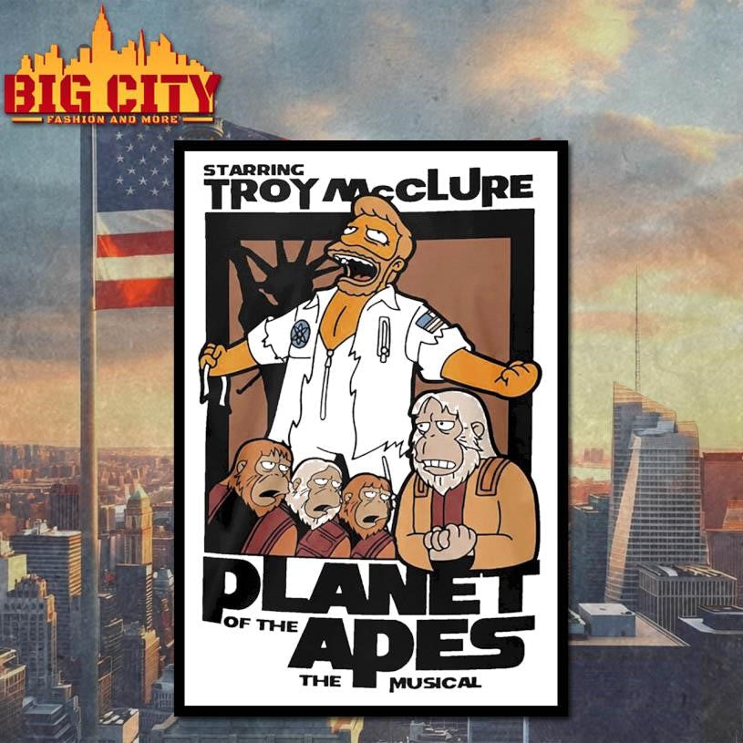 Starring Troy Mcclure Planet Of The Apes The Musical Shirt