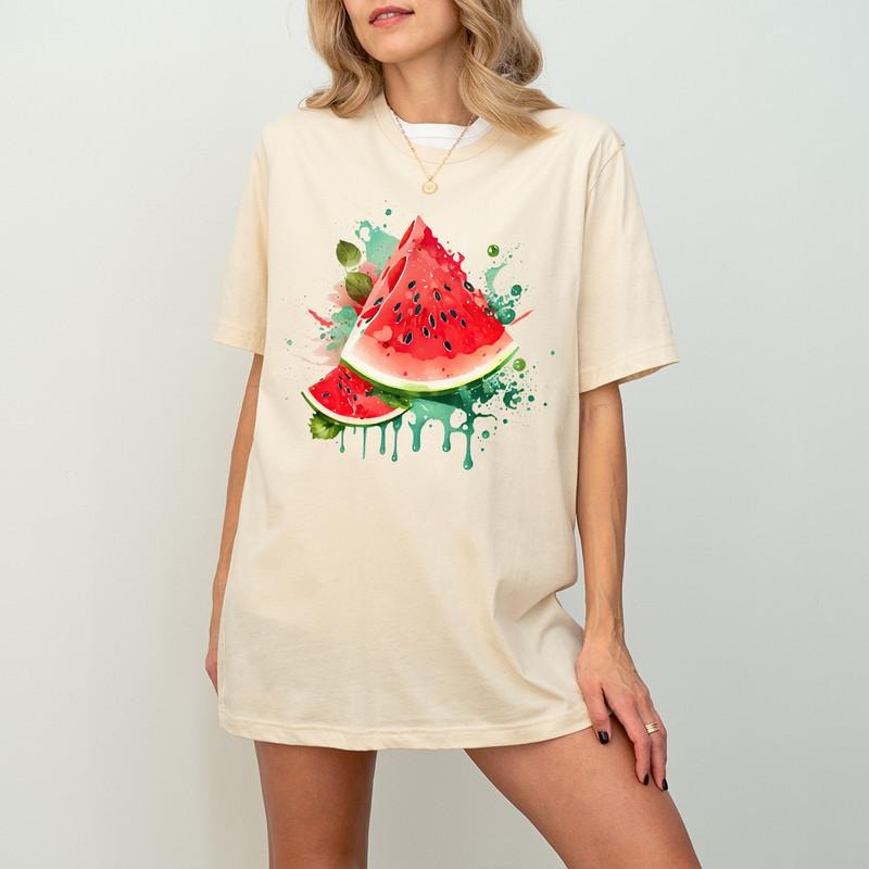 Summer Watermelon Shirt Watermelon Drinks Shirt Fresh Summer Shirt Summer Food Shirt Watermelon Lover Summer Drink T-Shirts