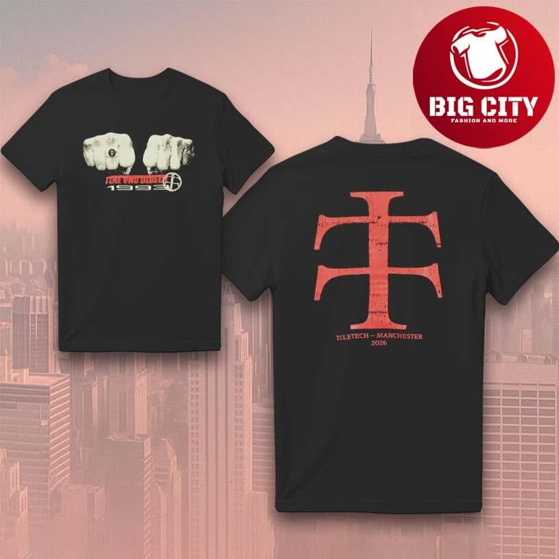 TELETECH Hardcore Fists Two Sided Shirt