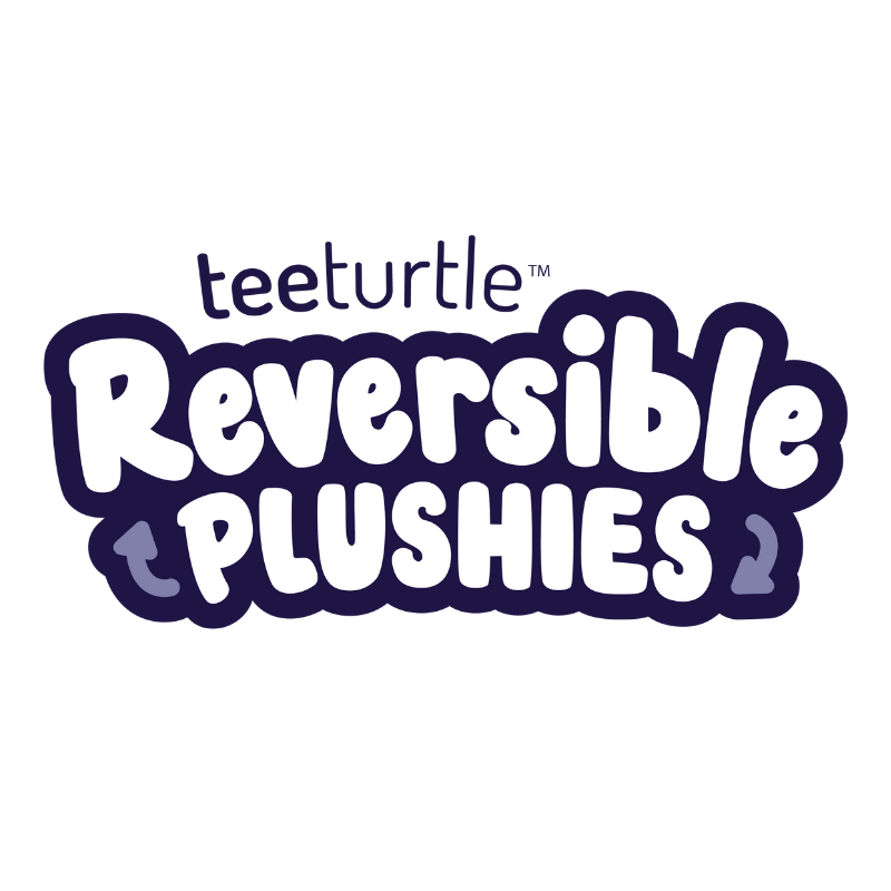 TeeTurtle Reversible Mushroom Plushie (Gray + Rainbow)