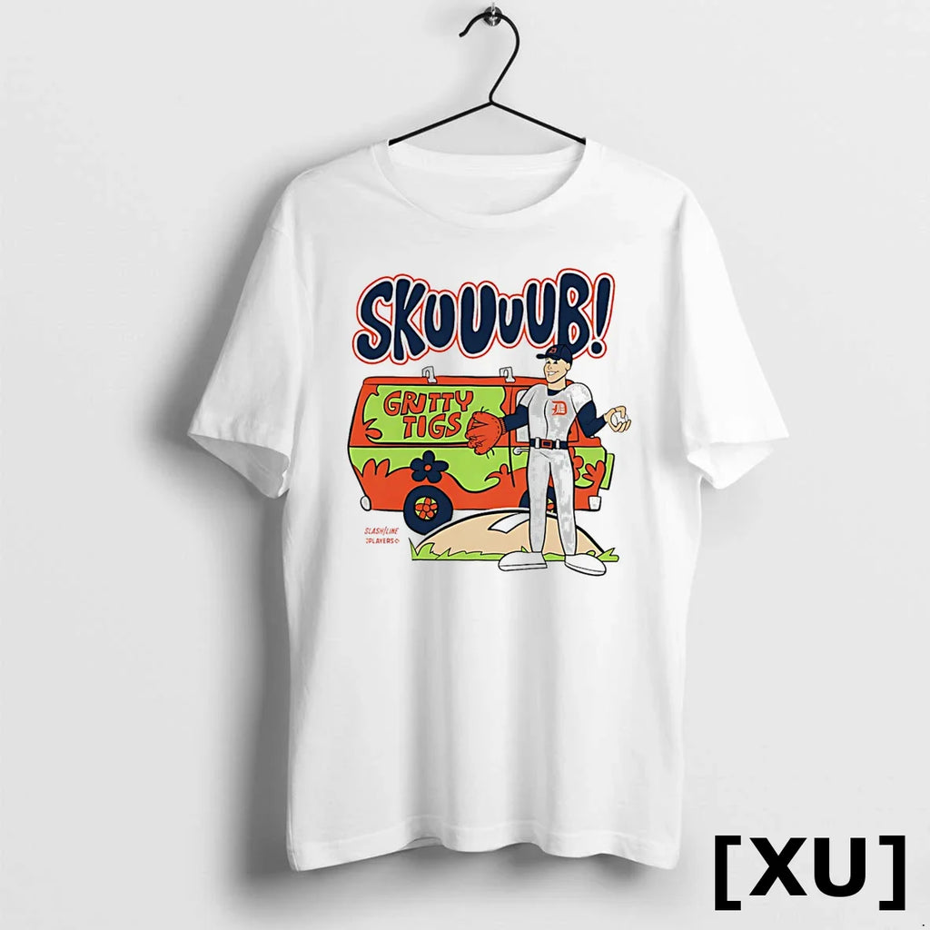 Tarik Skubal Detroit Tigers Skuuuub Gritty Tigs Cartoon Tshirts Sweater