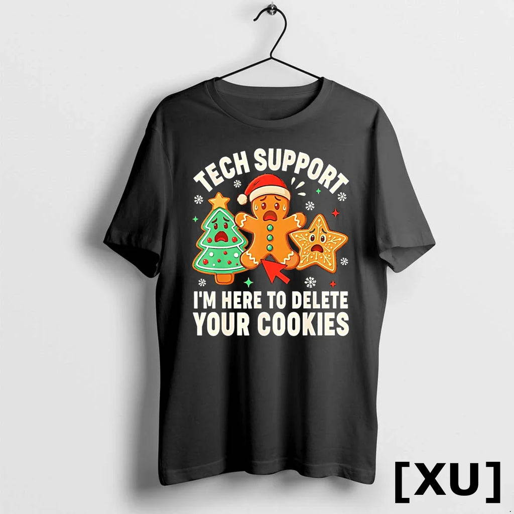 Tech Support Im Here To Delete Your Cookies Christmas Tshirts Sweater