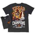 Texas Longhorns Peach Bowl Champs 2025 Mascot Shirt Classic Cotton Womenswear Menswear Football Fan Comfortable Love Sport Tops Soft T-Shirts