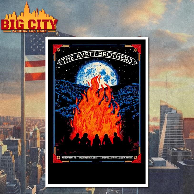 The Avett Brothers Asheville North Carolina 2025 Event Poster Shirt