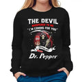 Devil Whispered Me I'M Coming Dr Pepper Devil Halloween Womenswear Check T-Shirts