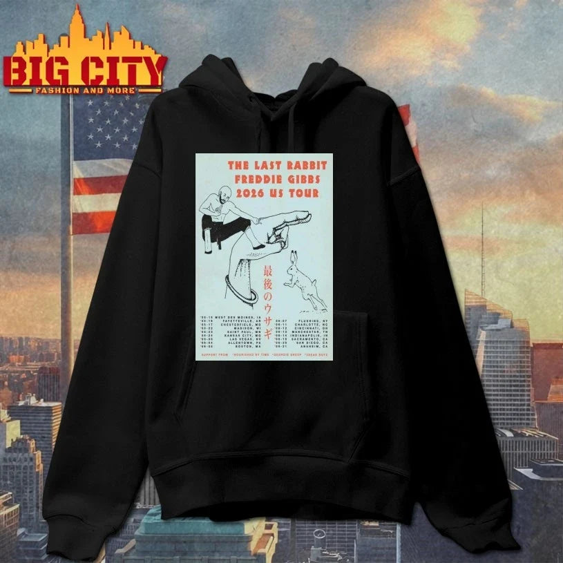 The Last Rabbit Freddie Gibbs 2026 US Tour Poster t-shirt