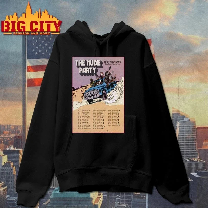 The Nude Party 2026 North American Tour Poster t-shirt