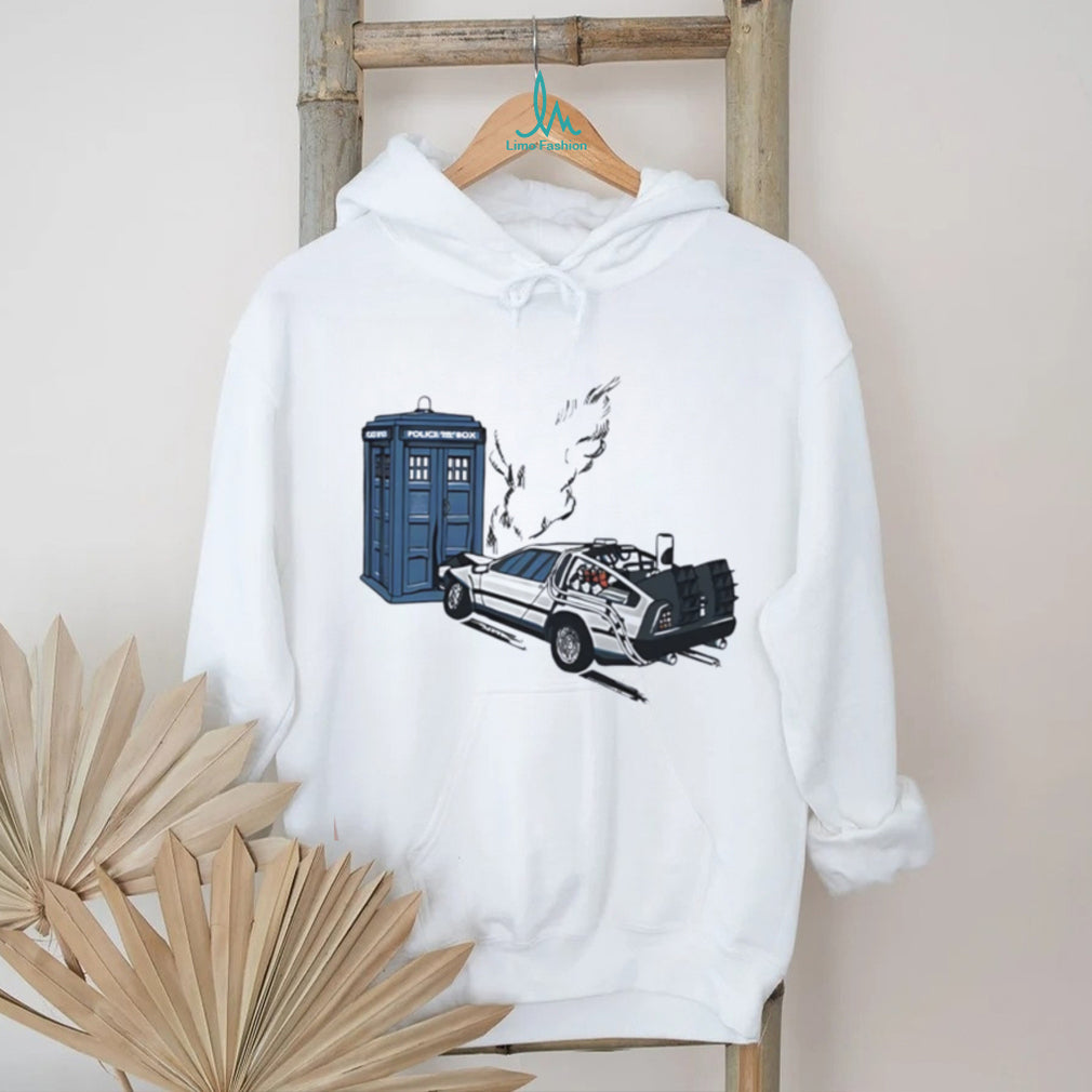 Time machine crashing it came out of nowhere graphic shirt