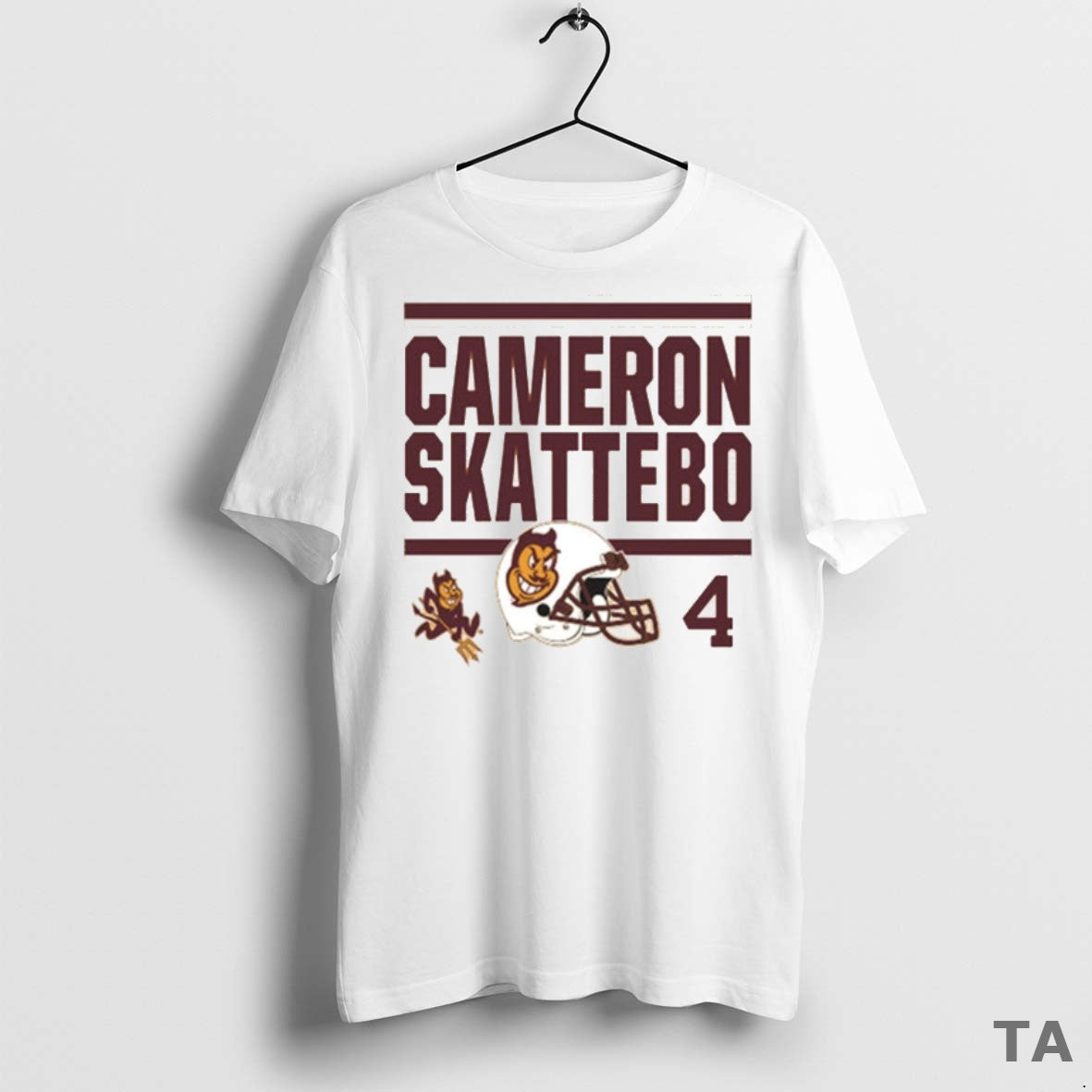 Top Asu Arizona State Sun Devils Cameron Skattebo Helmet 2025 T Shirt Sweater