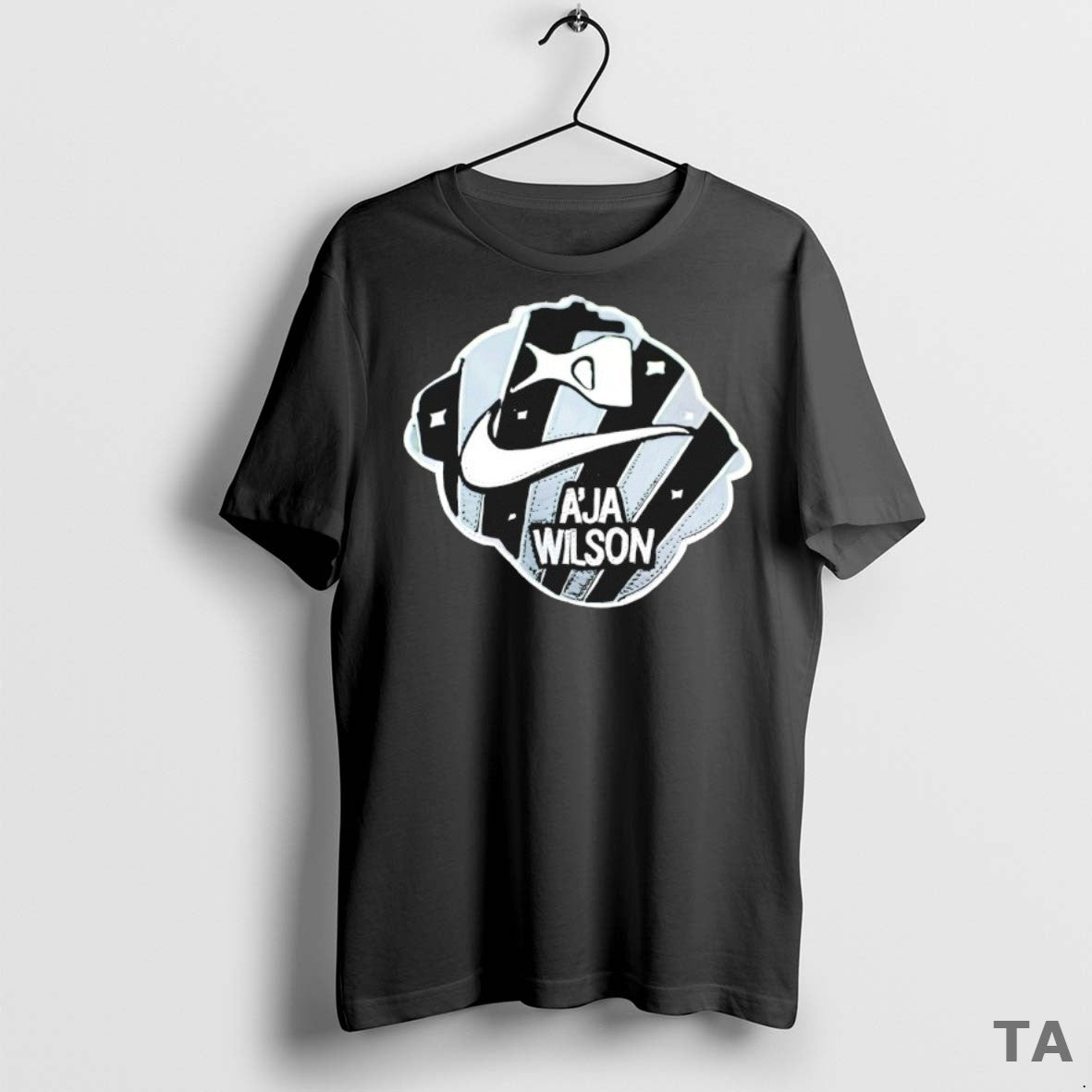 Top Aja Wilson Las Vegas Aces Logo T Shirt Sweater
