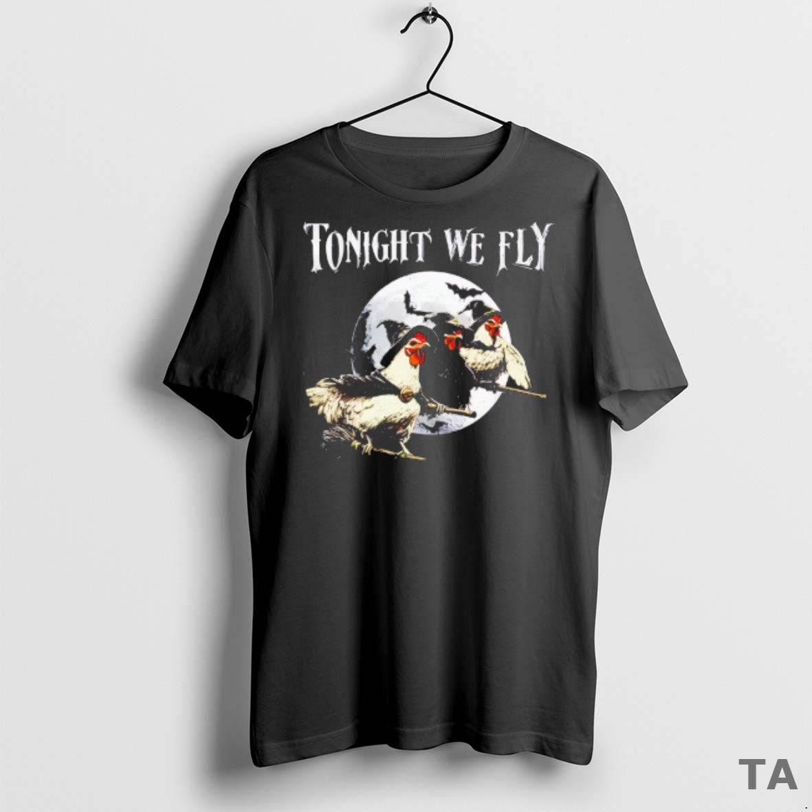 Top Chicken Tonight We Fly Halloween T Shirt Sweater