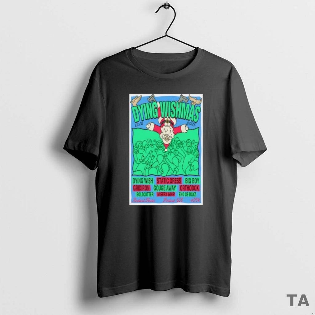 Top Dying Wishmas December 12 2025 Roseland Theater Portland Or T Shirt Sweater