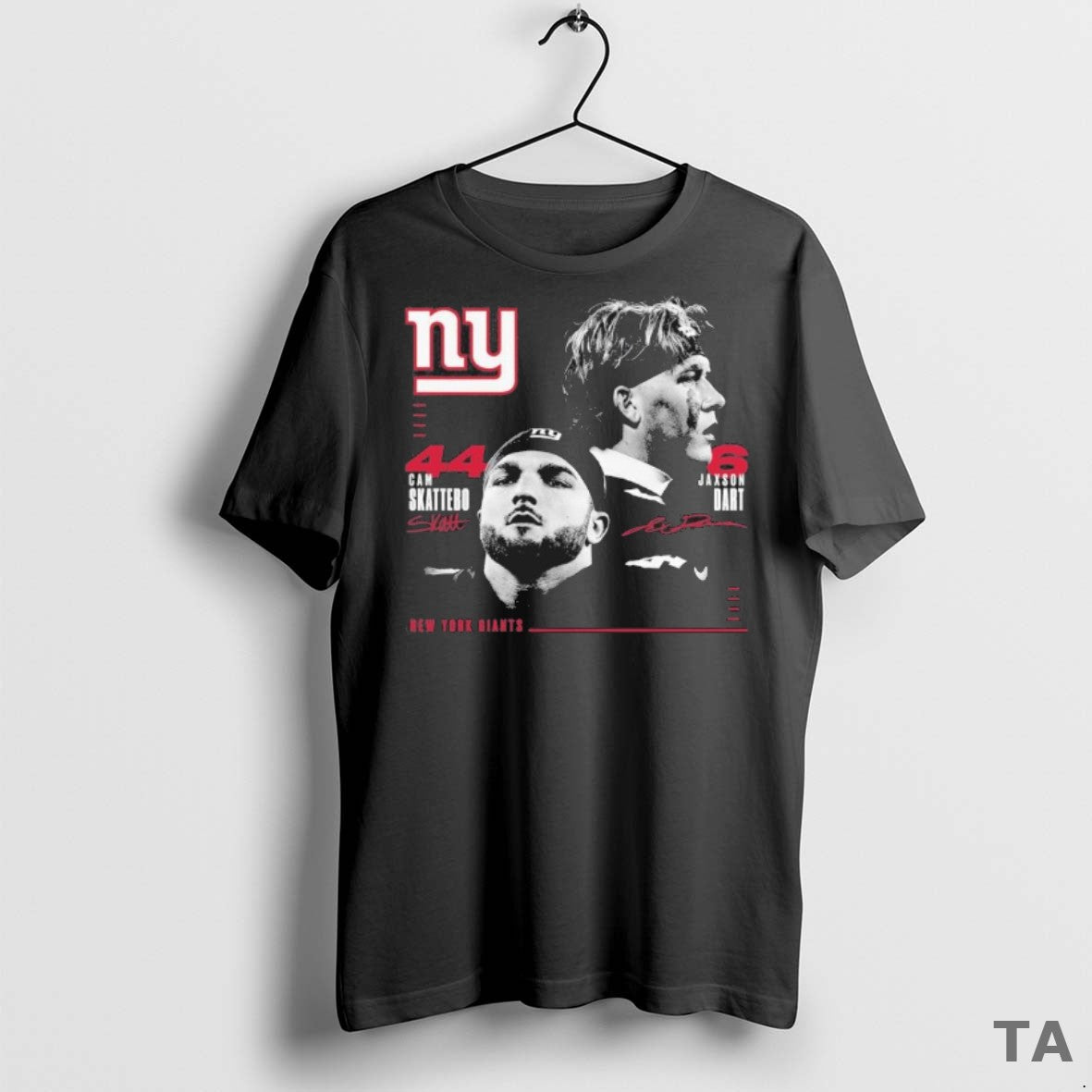 Top Ny Giants Cam Skattebo And Jaxson Dart Player Signatures T Shirt Sweater