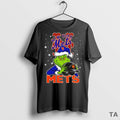 Top New York Mets Baseball Grinch Holding Helmet Christmas T Shirt Sweater