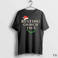 Top Resting Grinch Face Christmas T Shirt Sweater
