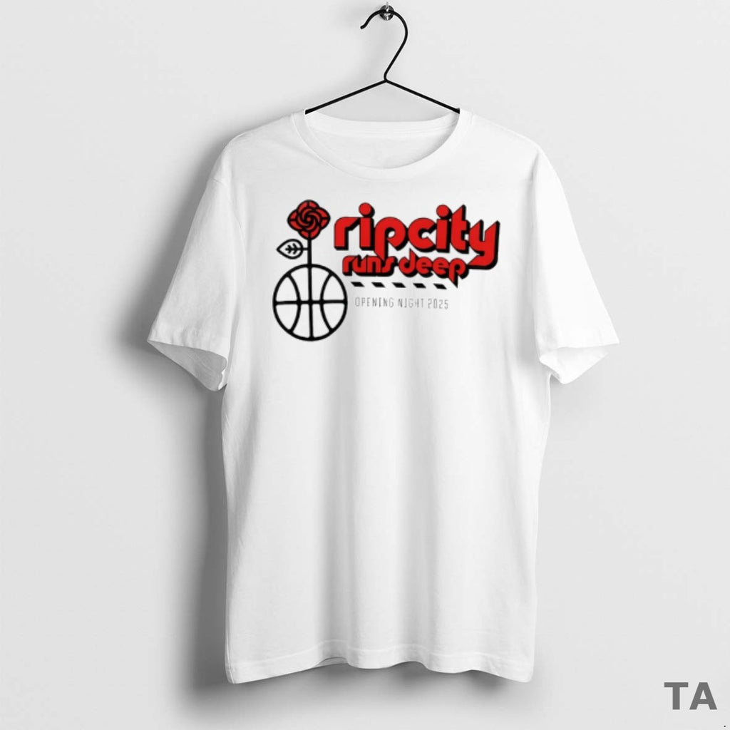 Top Rip City Runs Deep Opening Night 2025 T Shirt Sweater