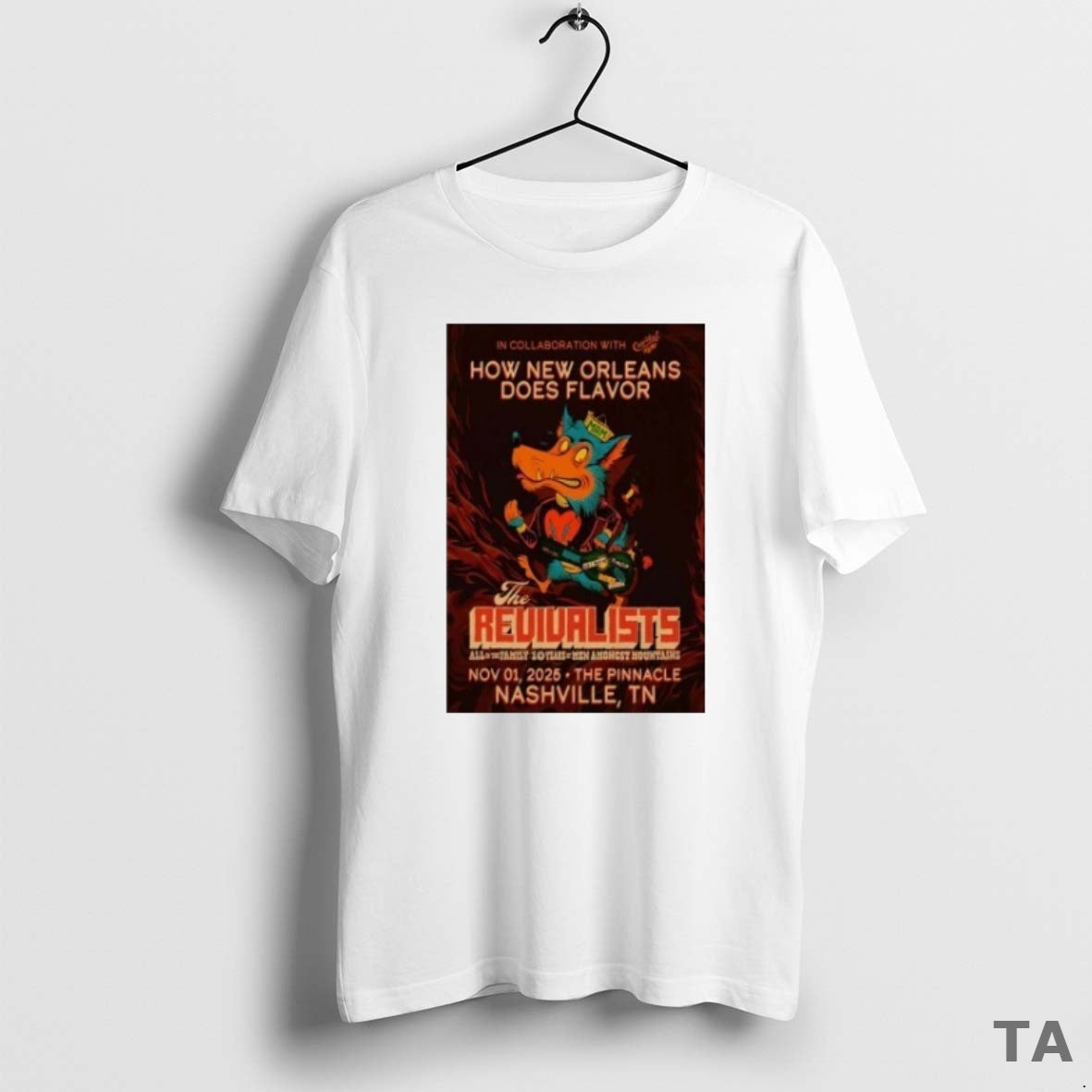 Top The Revivalists Nashville Nov 1 2025 T Shirt Sweater