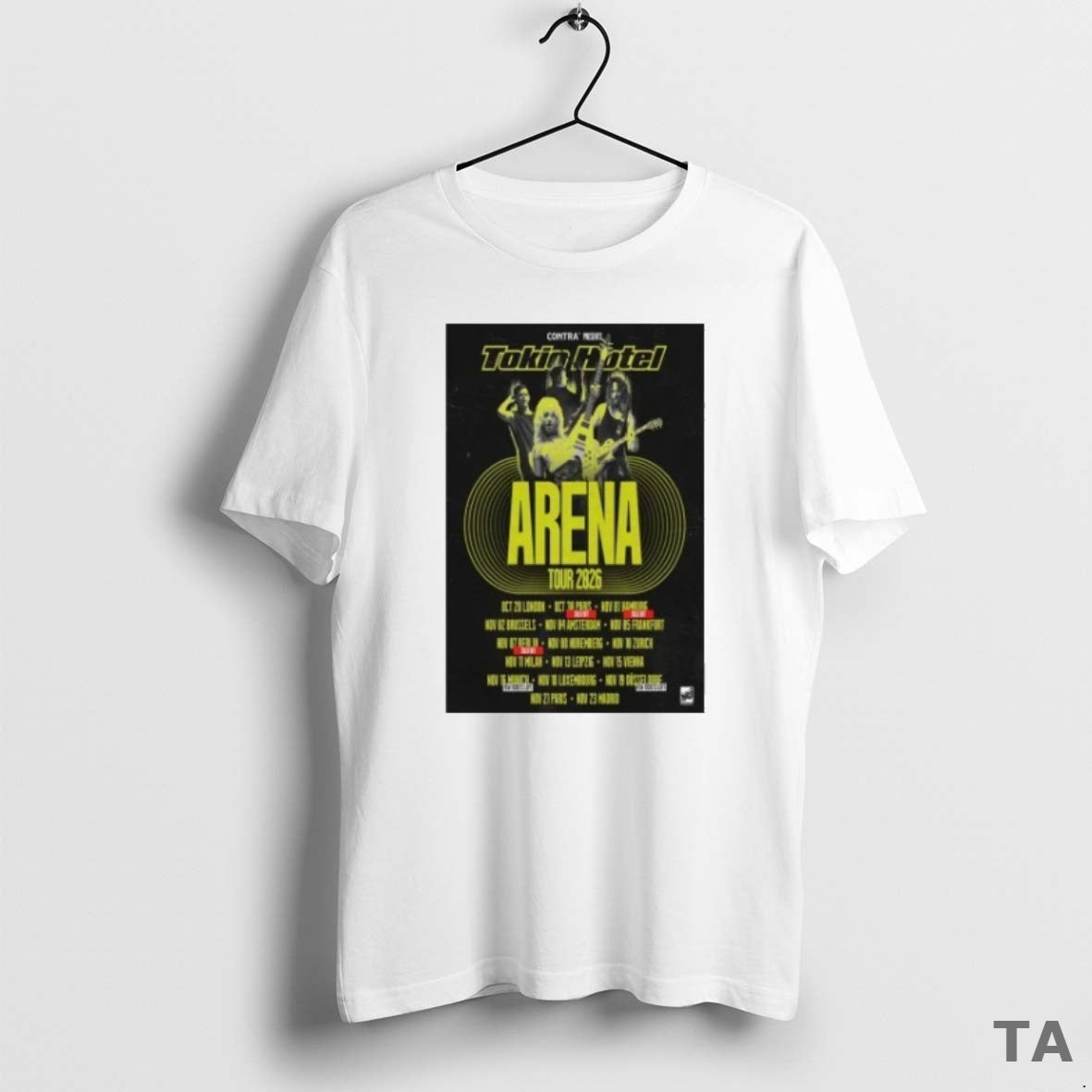 Top Tokio Hotel Arena Tour 2026 T Shirt Sweater