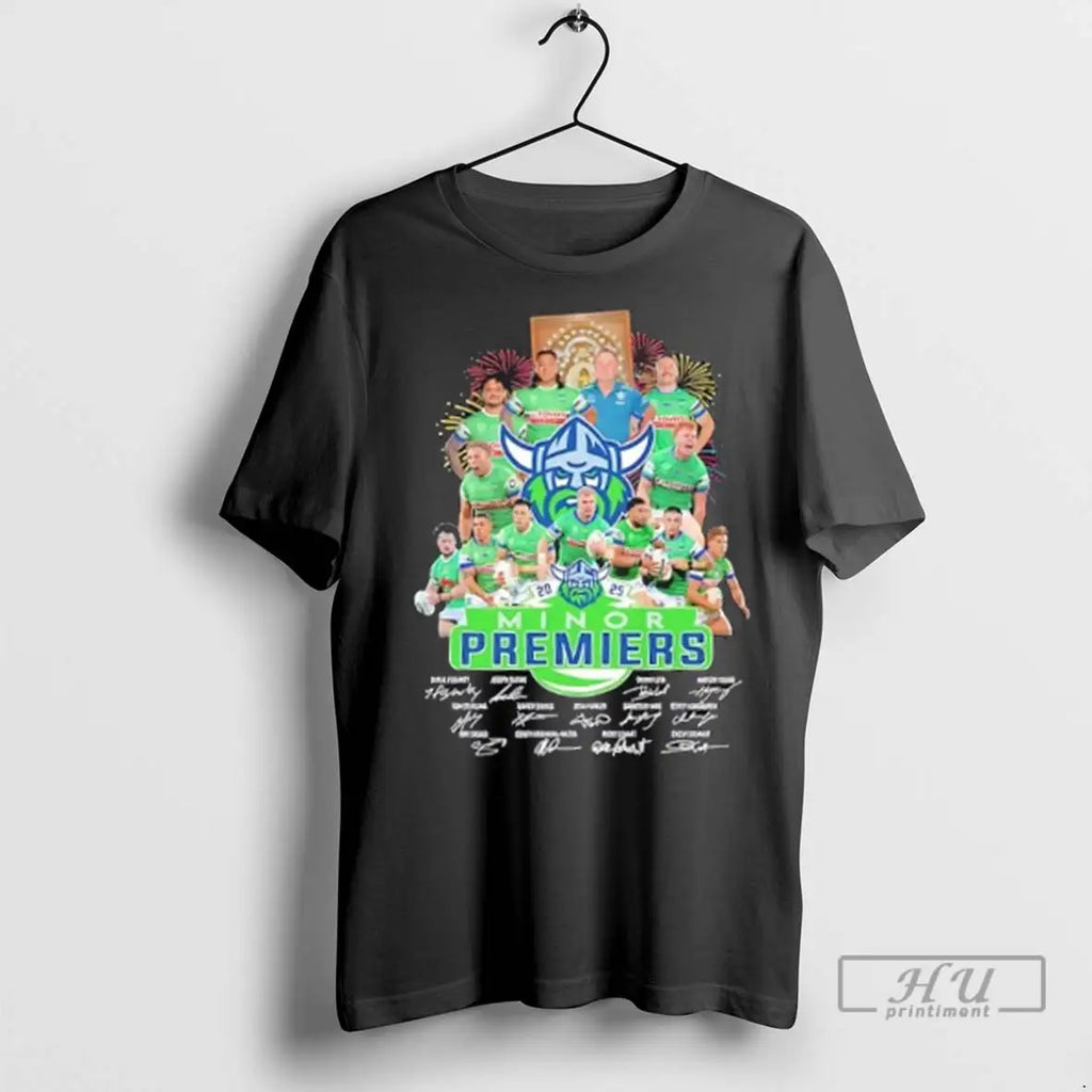 Trending 2025 Minor Premiers Canberra Raiders All Names Signatures T Shirts