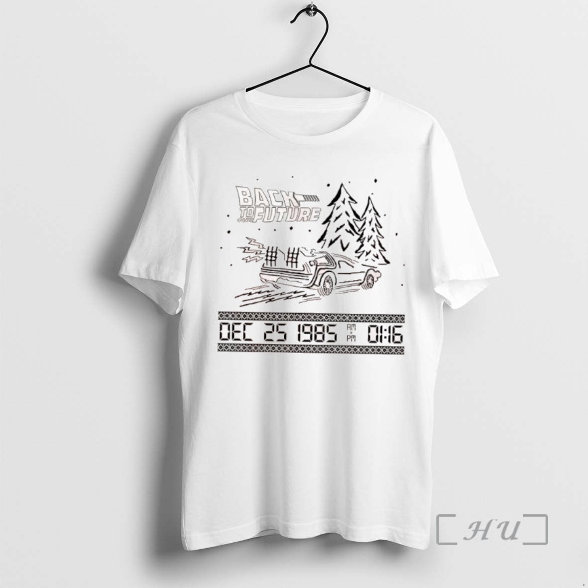 Trending Back To The Future Dec 25 1985 Christmas Graphic Tee Shirts Sweater