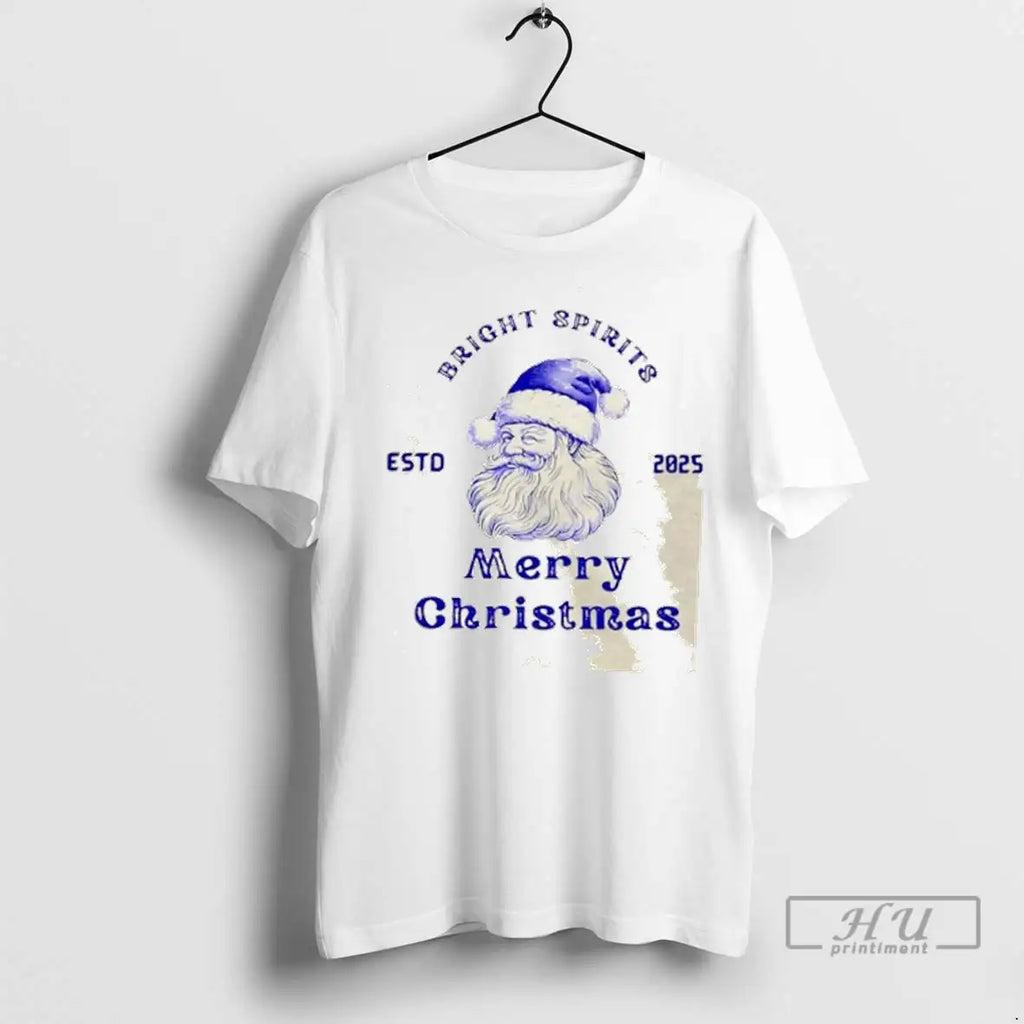 Trending Bright Spirits Merry Christmas Estd 2025 T Shirts