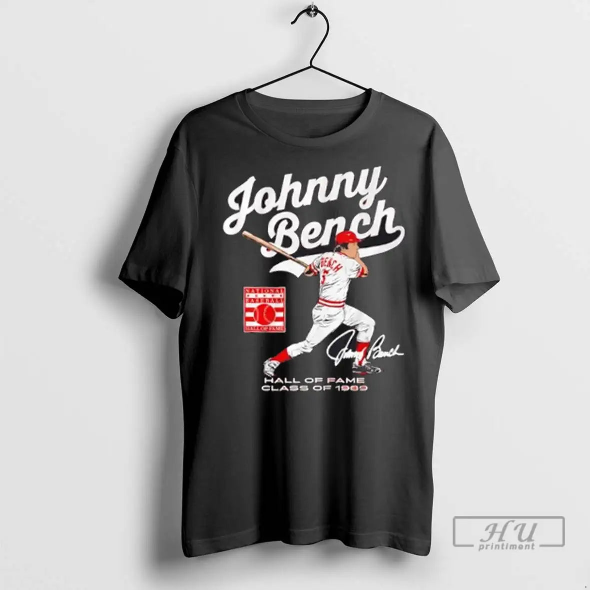 Trending Cincinnati Reds Johnny Bench National Baseball Hall Of Fame Class Of 1989 T Shirts