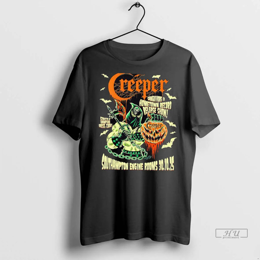 Trending Creeper Sanguivore Hometown Record Release Show Southampton Engine Rooms 2025 Halloween T Shirt
