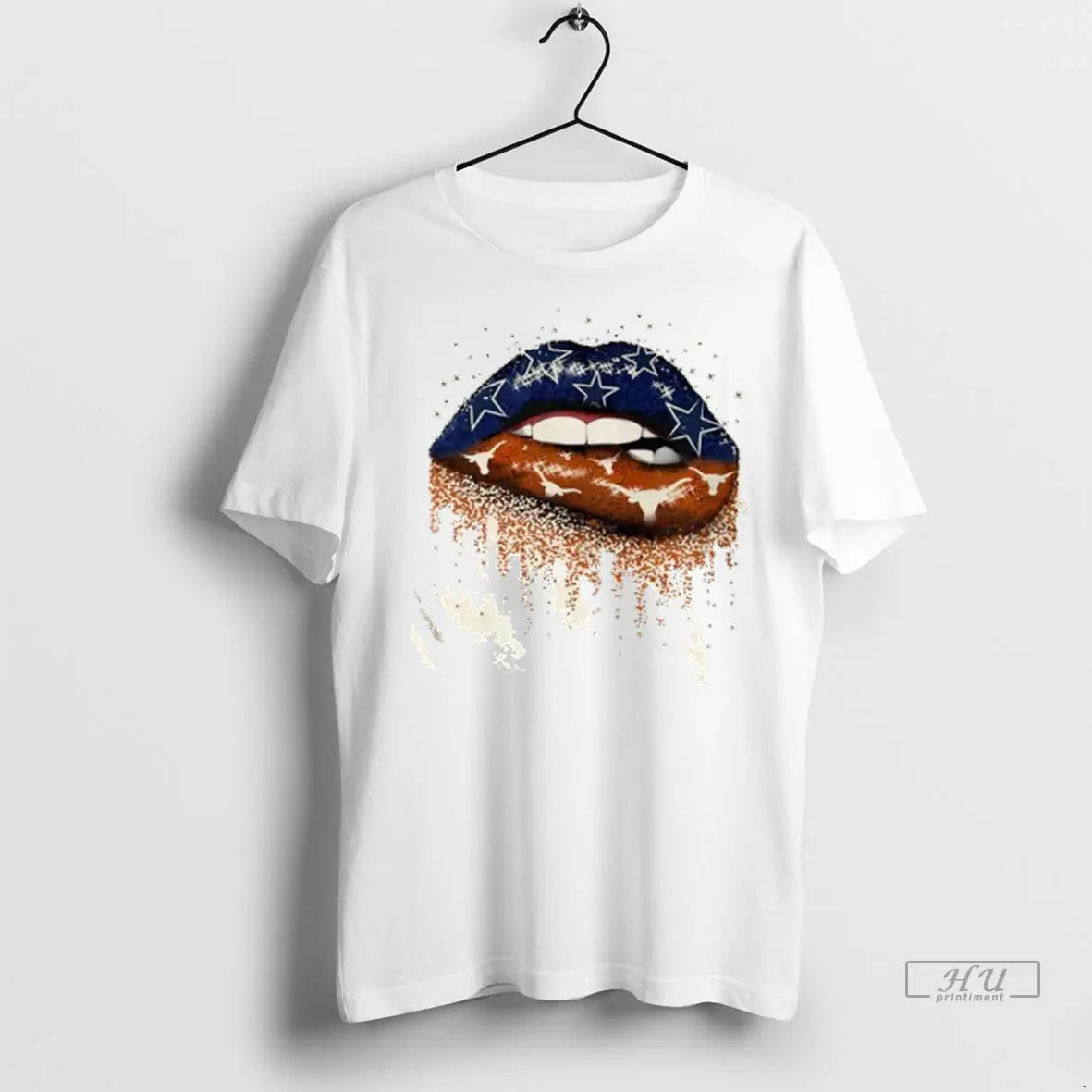 Trending Dallas Cowboys X Texas Longhorns Lips T Shirt