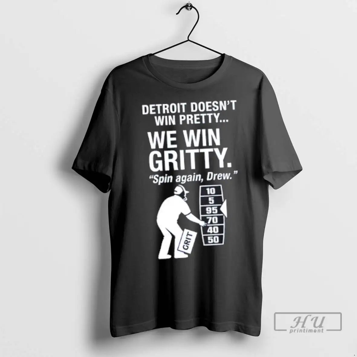 Trending Detroit Lions We Win Gritty Spin Again Drew Dan Campbell Lions T Shirts